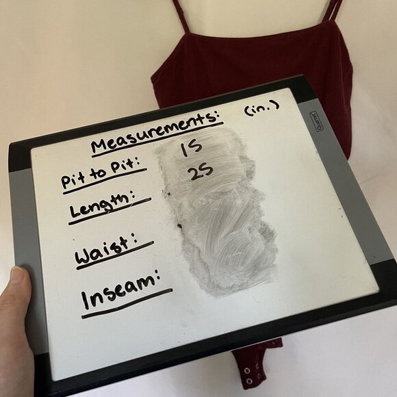 Old Navy Womens Ribbed Burgundy Bodysuit Spaghetti Straps Snap Closure Medium - Picture 6 of 8